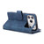 iPhone 18 Pro Max / 17 Pro Max Multifunctional Multi-Card Wallet Phone Leather Case - Blue