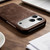 iPhone 18 Pro Max / 17 Pro Max Retro-skin Magnetic Vegan Leather Back Phone Case - Dark Brown