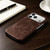 iPhone 18 Pro Max / 17 Pro Max Retro-skin Magnetic Vegan Leather Back Phone Case - Dark Brown