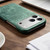 iPhone 18 Pro Max / 17 Pro Max Retro-skin Magnetic Vegan Leather Back Phone Case - Green