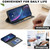 iPhone 18 Pro Max / 17 Pro Max Rhombus Texture Magnetic Leather Phone Case - Black