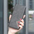 iPhone 18 Pro Max / 17 Pro Max Rhombus Texture Magnetic Leather Phone Case - Black