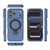 iPhone 18 Pro Max / 17 Pro Max Ring Shield MagSafe TPU Phone Case with 360 Degree Rotating Holder - Blue