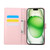 iPhone 18 Pro Max / 17 Pro Max Rose Flower Embossed 3-Card Slots Leather Phone Case - Pink