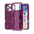 iPhone 18 Pro Max / 17 Pro Max Shockproof Terminator Glitter Powder Phone Case - Cherry Red