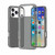 iPhone 18 Pro Max / 17 Pro Max Shockproof Terminator Glitter Powder Phone Case - Transparent Grey