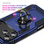 iPhone 18 Pro Max / 17 Pro Max Shockproof TPU Hybrid PC Phone Case with Holder - Blue