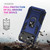 iPhone 18 Pro Max / 17 Pro Max Shockproof TPU Hybrid PC Phone Case with Holder - Blue