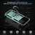 iPhone 18 Pro Max / 17 Pro Max Shockproof TPU Hybrid PC Phone Case with Holder - Dark Green