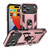 iPhone 18 Pro Max / 17 Pro Max Shockproof TPU Hybrid PC Phone Case with Holder - Rose Gold