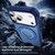 iPhone 18 Pro Max / 17 Pro Max Skin Feel Translucent PC Gear Holder C MagSafe Phone Case - Transparent Blue + Royal Blue