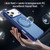 iPhone 18 Pro Max / 17 Pro Max Skin Feel Translucent PC Gear Holder C MagSafe Phone Case - Transparent Blue + Royal Blue