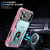 iPhone 18 Pro Max / 17 Pro Max Sliding Camshield TPU + PC Phone Case with Holder - Green+Pink
