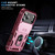 iPhone 18 Pro Max / 17 Pro Max Sliding Camshield TPU + PC Phone Case with Holder - Pink+Rose Red