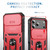 iPhone 18 Pro Max / 17 Pro Max Sliding Camshield TPU + PC Phone Case with Holder - Red+Black