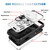 iPhone 18 Pro Max / 17 Pro Max Sliding Camshield TPU + PC Phone Case with Holder - White+Black