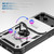 iPhone 18 Pro Max / 17 Pro Max Sliding Camshield TPU + PC Phone Case with Holder - White+Black