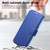 iPhone 18 Pro Max / 17 Pro Max Splitable Electroplated MagSafe RFID Anti-theft Leather Phone Case with Lens Film - Blue