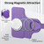 iPhone 18 Pro Max / 17 Pro Max Splitable Electroplated MagSafe RFID Anti-theft Leather Phone Case with Lens Film - Purple