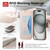 iPhone 18 Pro Max / 17 Pro Max Splitable Electroplated MagSafe RFID Anti-theft Leather Phone Case with Lens Film - Rose Gold