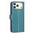iPhone 18 Pro Max / 17 Pro Max Square Texture Leather Phone Case - Green