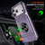 iPhone 18 Pro Max / 17 Pro Max TPU+PC Shockproof Card Phone Case with Metal Ring Holder - Purple