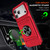 iPhone 18 Pro Max / 17 Pro Max TPU+PC Shockproof Card Phone Case with Metal Ring Holder - Red