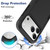 iPhone 18 Pro Max 2 in 1 PC + TPU Phone Case - Black