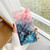 iPhone 18 Pro Max 3D Pattern Leather Phone Case - 3D Pink Blue Marble