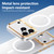 iPhone 18 Pro Max ABEEL Lightweight Semi Transparent Frosted Magnetic PC Phone Case - White
