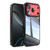 iPhone 18 Pro Max Acrylic Hybrid TPU Armor Shockproof Phone Case - Black Red