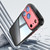 iPhone 18 Pro Max Acrylic Hybrid TPU Armor Shockproof Phone Case - Black Red