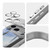 iPhone 18 Pro Max Acrylic Hybrid TPU Armor Shockproof Phone Case - Grey
