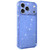 iPhone 18 Pro Max Air-cushioned Corners Shockproof IMD Glitter Phone Case - Blue