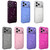 iPhone 18 Pro Max Air-cushioned Corners Shockproof IMD Glitter Phone Case - Pink