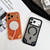 iPhone 18 Pro Max Armor 2 in 1 TPU Hybrid PC Frosted Magnetic Phone Case - Red