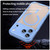 iPhone 18 Pro Max Armor Glaze MagSafe Magnetic Phone Case - Blue