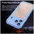 iPhone 18 Pro Max Armor Glaze PC Hybrid TPU Phone Case - Blue