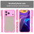 iPhone 18 Pro Max Armor Glaze PC Hybrid TPU Phone Case - Pink
