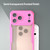 iPhone 18 Pro Max Armor Glaze PC Hybrid TPU Phone Case - Pink