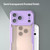 iPhone 18 Pro Max Armor Glaze PC Hybrid TPU Phone Case - Purple