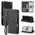iPhone 18 Pro Max AZNS A2 Series Tri-Card Wallet RFID Vegan Leather Phone Case with Strap - Black