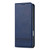 iPhone 18 Pro Max AZNS Magnetic Calf Texture Flip Leather Phone Case - Dark Blue