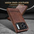 iPhone 18 Pro Max AZNS Magnetic Calf Texture Flip Leather Phone Case - Dark Blue