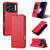 iPhone 18 Pro Max AZNS Magnetic Calf Texture Flip Leather Phone Case - Red