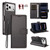 iPhone 18 Pro Max BETOPNICE Pearlescent RFID Vegan Leather Phone Case with Strap - Black