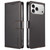 iPhone 18 Pro Max BETOPNICE Pearlescent RFID Vegan Leather Phone Case with Strap - Black