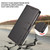iPhone 18 Pro Max BETOPNICE Pearlescent RFID Vegan Leather Phone Case with Strap - Black