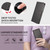 iPhone 18 Pro Max BETOPNICE Pearlescent RFID Vegan Leather Phone Case with Strap - Black