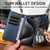 iPhone 18 Pro Max BETOPNICE Pearlescent RFID Vegan Leather Phone Case with Strap - Blue